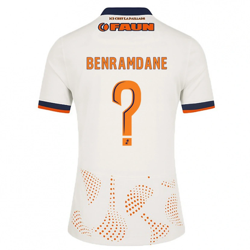 Danxen Heren Noam Benramdane #0 Wit Oranje Uitshirt Uittenue 2025/26 T-Shirt