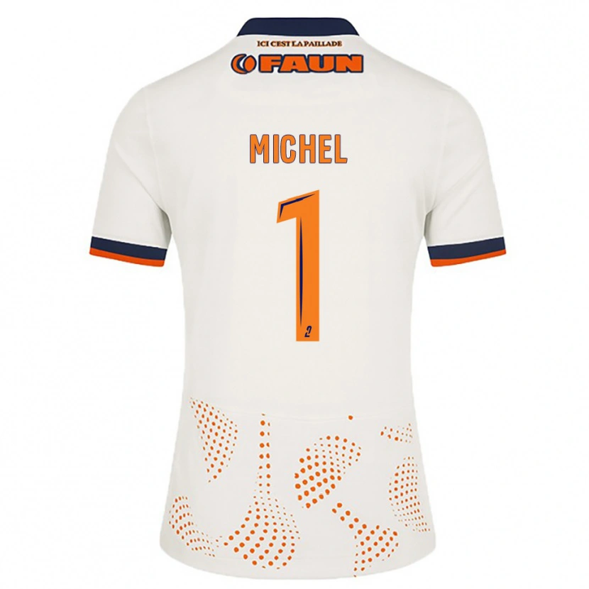 Danxen Heren Mathieu Michel #1 Wit Oranje Uitshirt Uittenue 2025/26 T-Shirt