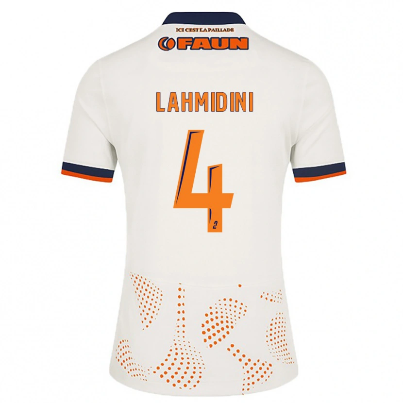 Danxen Heren Marouan Lahmidini #4 Wit Oranje Uitshirt Uittenue 2025/26 T-Shirt