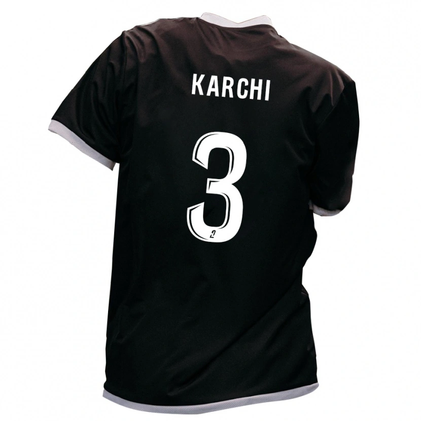 Danxen Heren Adem Karchi #3 Zwart Goud Uitshirt Uittenue 2025/26 T-Shirt