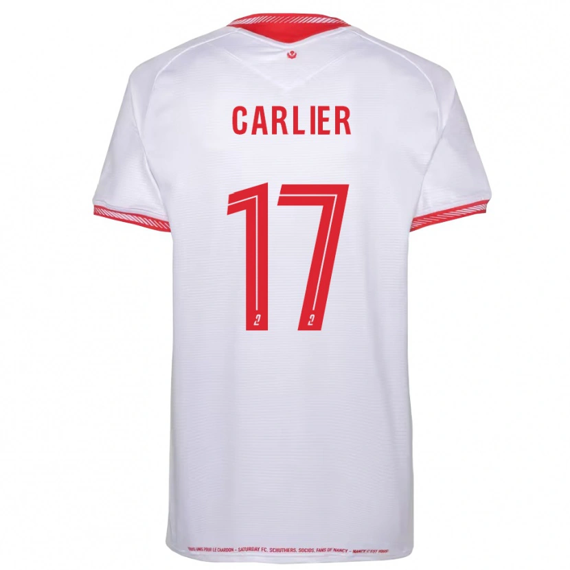 Danxen Heren Maxence Carlier #17 Zwart Rood Uitshirt Uittenue 2025/26 T-Shirt