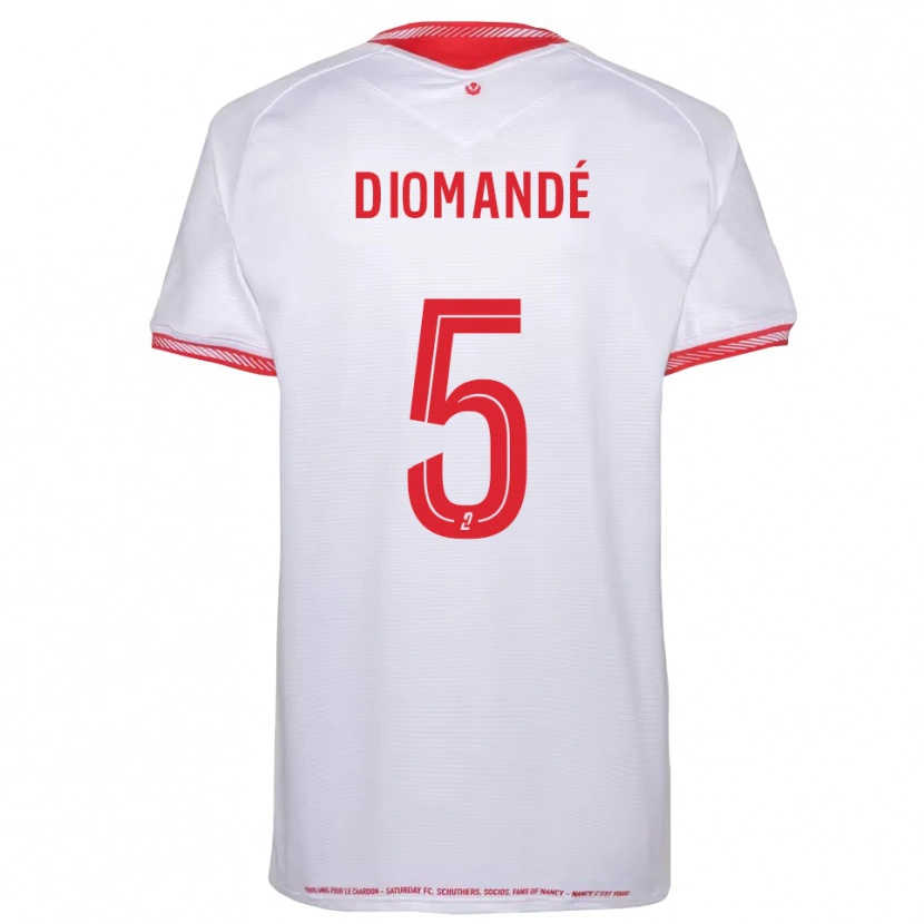 Danxen Heren Paul Diomandé #5 Zwart Rood Uitshirt Uittenue 2025/26 T-Shirt