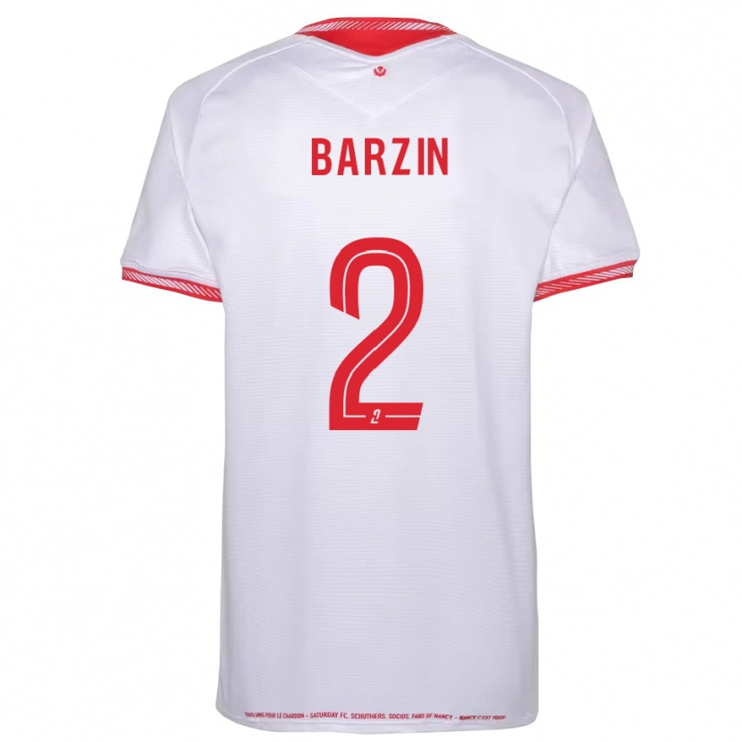 Danxen Heren Réginald Barzin #2 Zwart Rood Uitshirt Uittenue 2025/26 T-Shirt