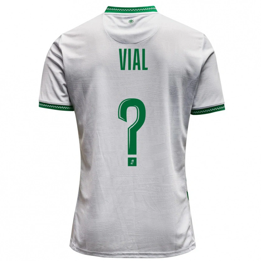 Danxen Heren Lorik Vial #0 Wit Groen Uitshirt Uittenue 2025/26 T-Shirt