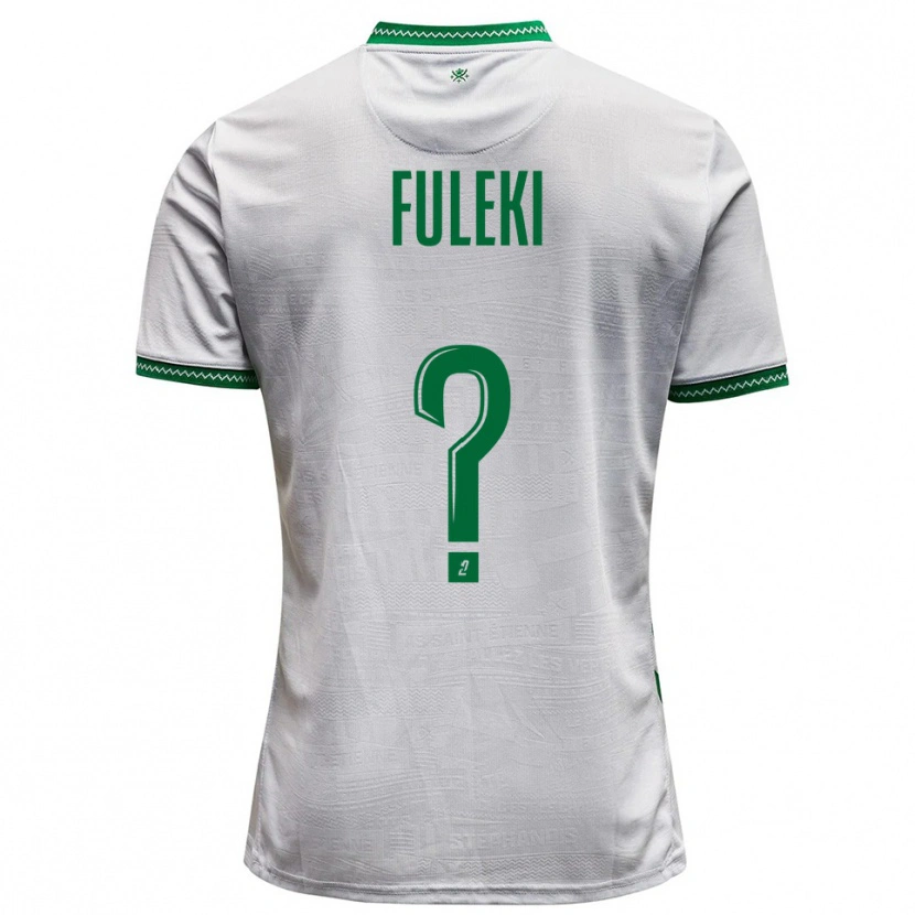 Danxen Heren Samuel Fuleki #0 Wit Groen Uitshirt Uittenue 2025/26 T-Shirt