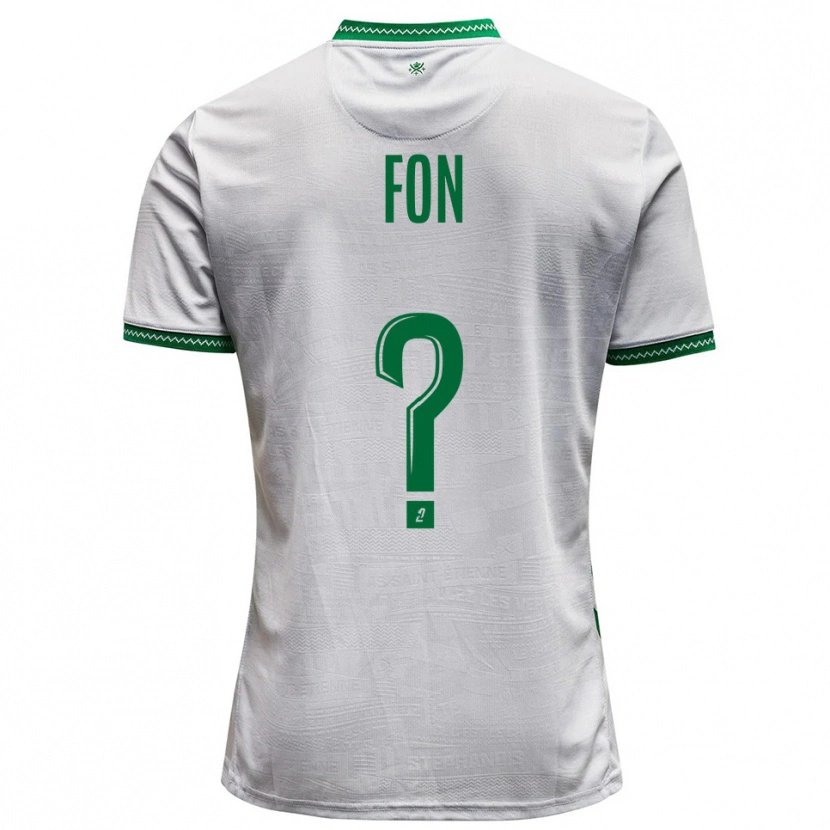 Danxen Heren Welma Fon #0 Wit Groen Uitshirt Uittenue 2025/26 T-Shirt