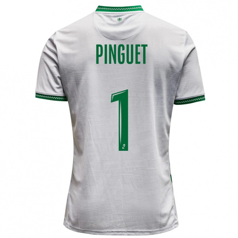 Danxen Heren Alice Pinguet #1 Wit Groen Uitshirt Uittenue 2025/26 T-Shirt