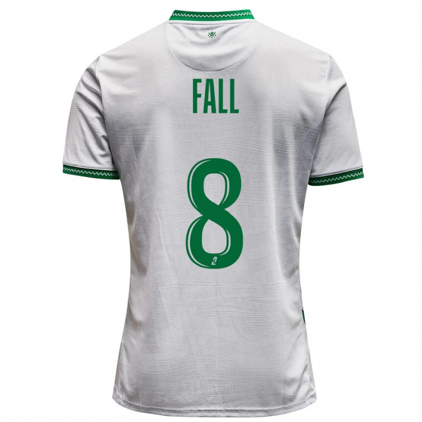Danxen Heren Cheikh Fall #8 Wit Groen Uitshirt Uittenue 2025/26 T-Shirt