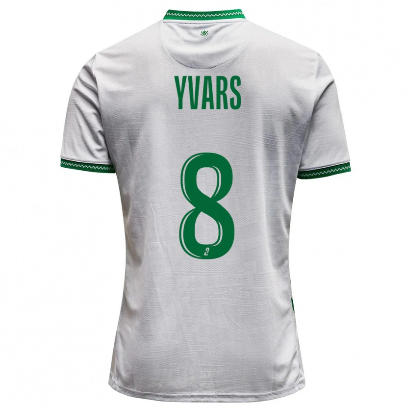 Danxen Heren Sonny Yvars #8 Wit Groen Uitshirt Uittenue 2025/26 T-Shirt