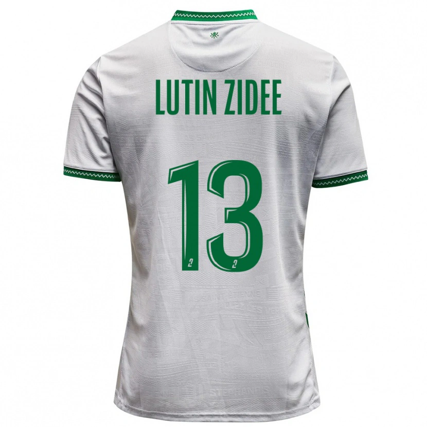 Danxen Heren Medhy Lutin Zidee #13 Wit Groen Uitshirt Uittenue 2025/26 T-Shirt