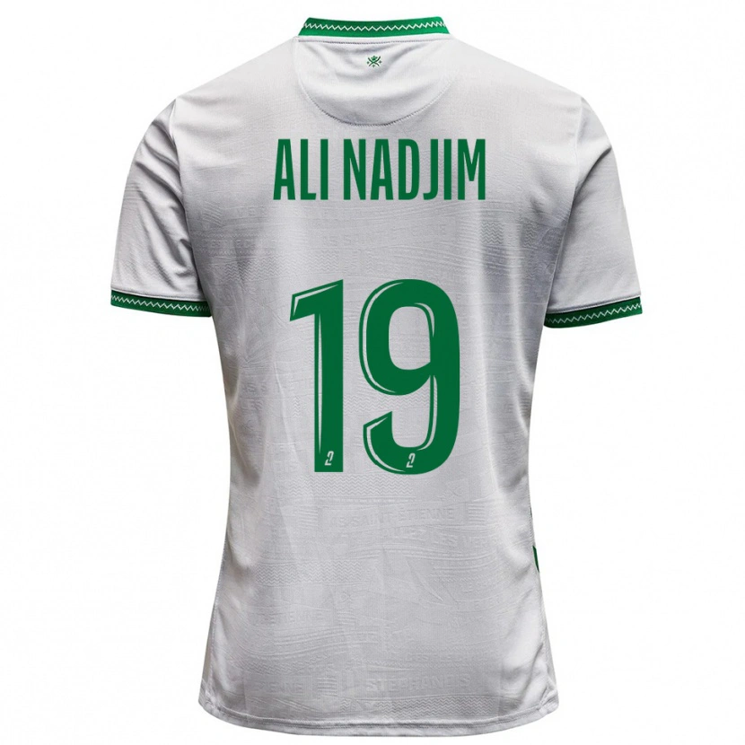 Danxen Heren Nadjma Ali Nadjim #19 Wit Groen Uitshirt Uittenue 2025/26 T-Shirt