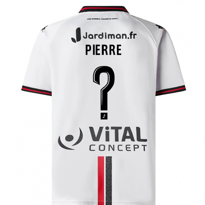 Danxen Heren Henri-Mathieu Pierre #0 Wit Rood Uitshirt Uittenue 2025/26 T-Shirt
