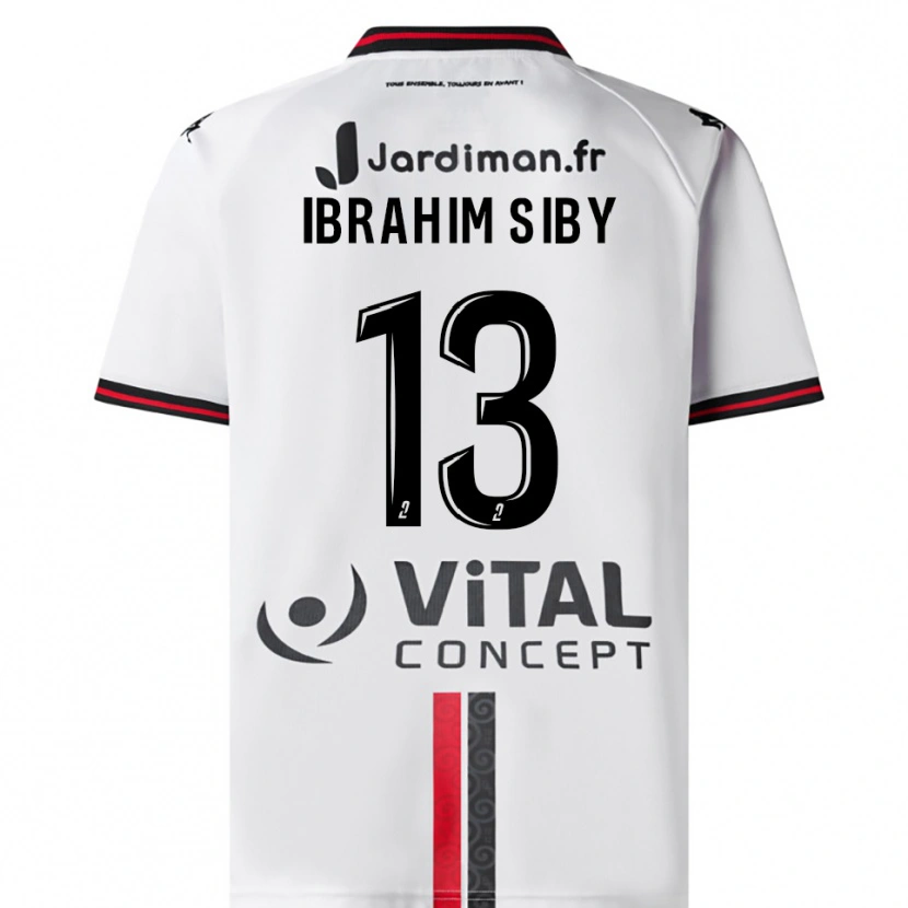Danxen Heren Ben Ibrahim Siby #13 Wit Rood Uitshirt Uittenue 2025/26 T-Shirt