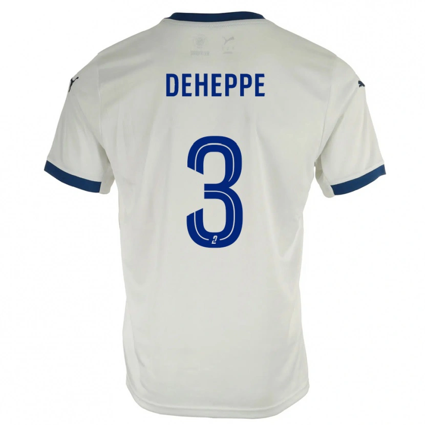 Danxen Heren Nathan Deheppe #3 Wit Blauw Uitshirt Uittenue 2025/26 T-Shirt