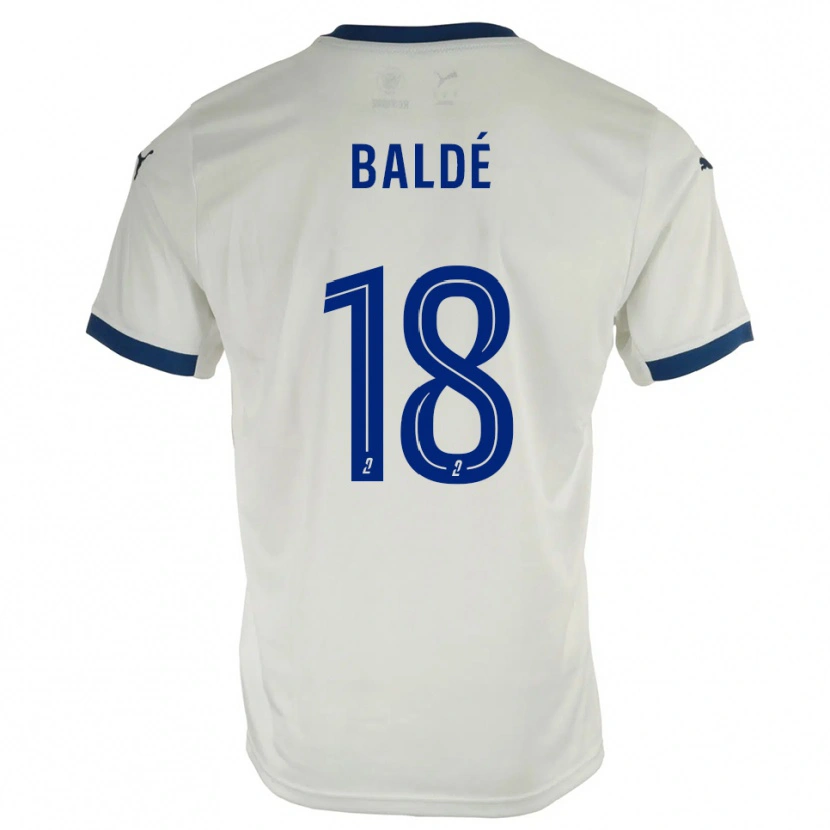 Danxen Heren Thierno Baldé #18 Wit Blauw Uitshirt Uittenue 2025/26 T-Shirt