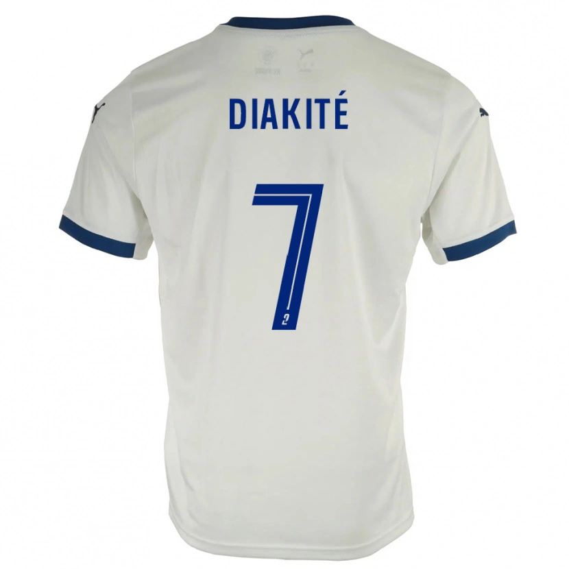 Danxen Heren Amadou Diakité #7 Wit Blauw Uitshirt Uittenue 2025/26 T-Shirt