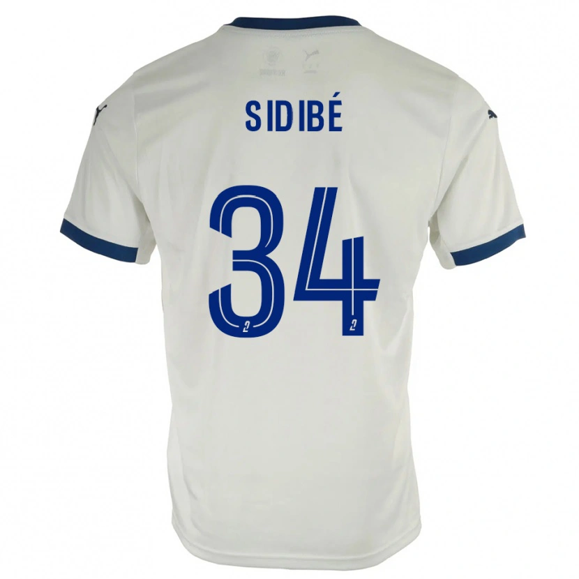 Danxen Heren Aly Sidibé #34 Wit Blauw Uitshirt Uittenue 2025/26 T-Shirt