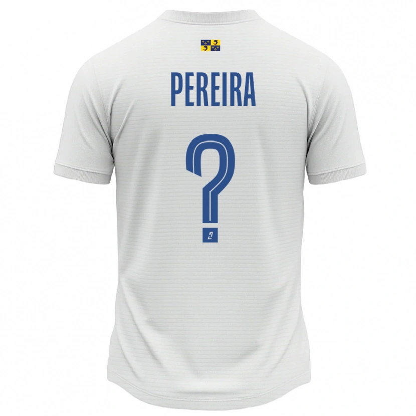 Danxen Heren Taina Pereira #0 Wit Blauw Uitshirt Uittenue 2025/26 T-Shirt