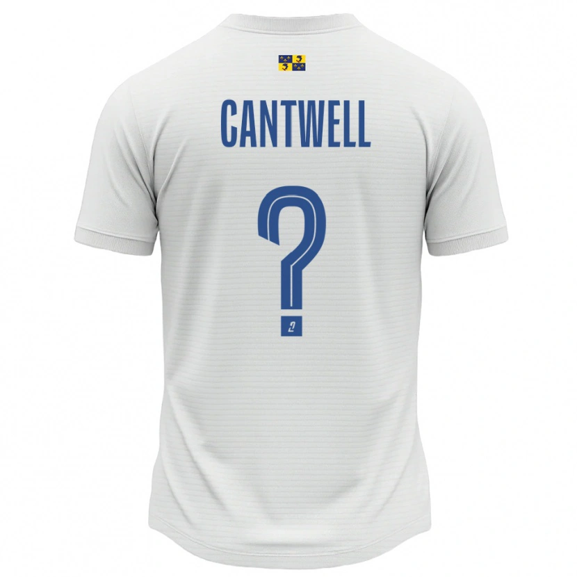 Danxen Heren Anna Cantwell #0 Wit Blauw Uitshirt Uittenue 2025/26 T-Shirt
