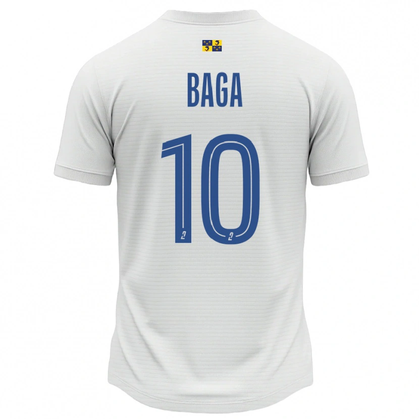 Danxen Heren Laurine Baga #10 Wit Blauw Uitshirt Uittenue 2025/26 T-Shirt