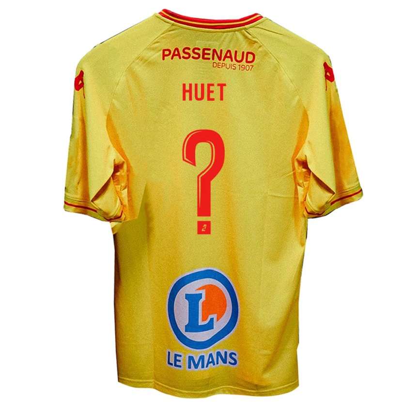 Danxen Heren Gatien Huet #0 Geel Uitshirt Uittenue 2025/26 T-Shirt