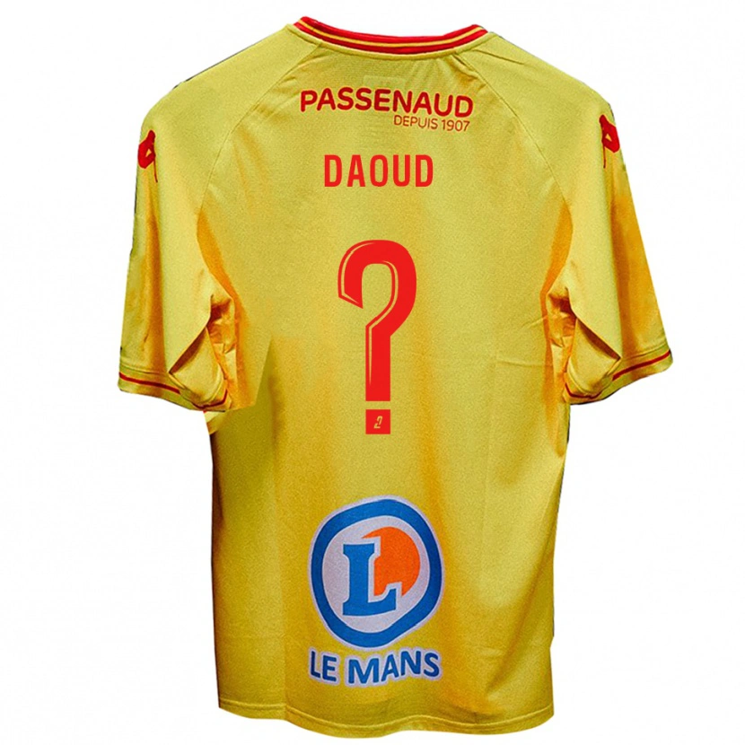 Danxen Heren Yanis Daoud #0 Geel Uitshirt Uittenue 2025/26 T-Shirt