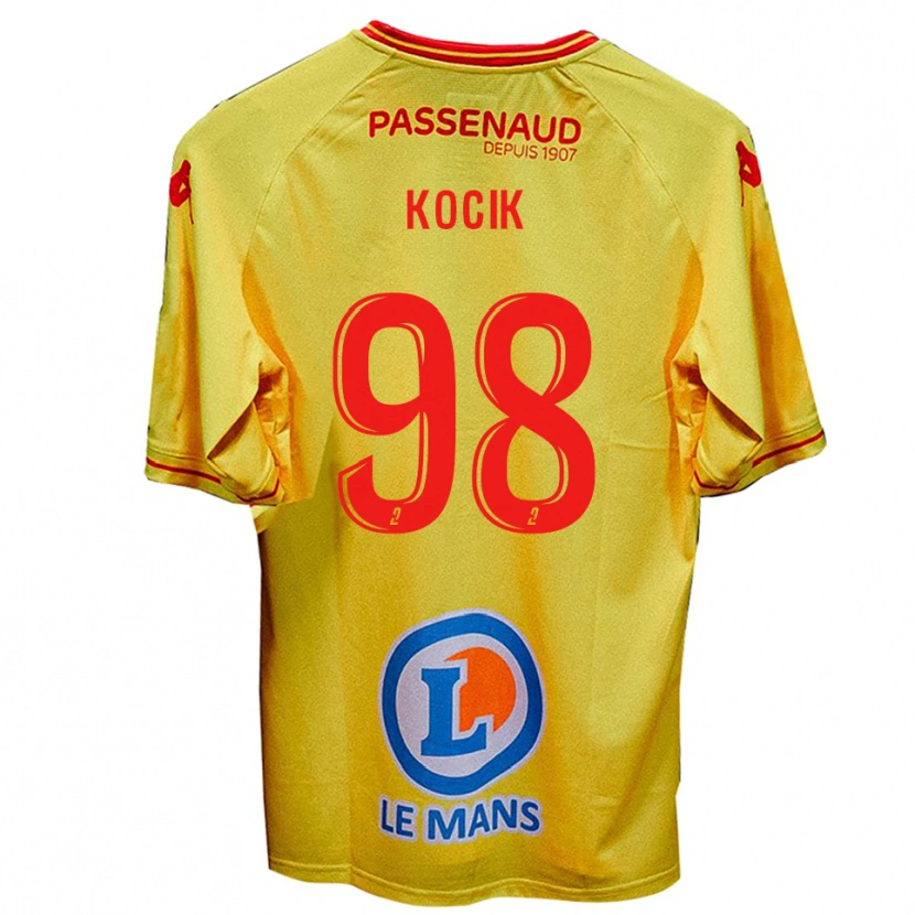 Danxen Heren Nicolas Kocik #98 Geel Uitshirt Uittenue 2025/26 T-Shirt