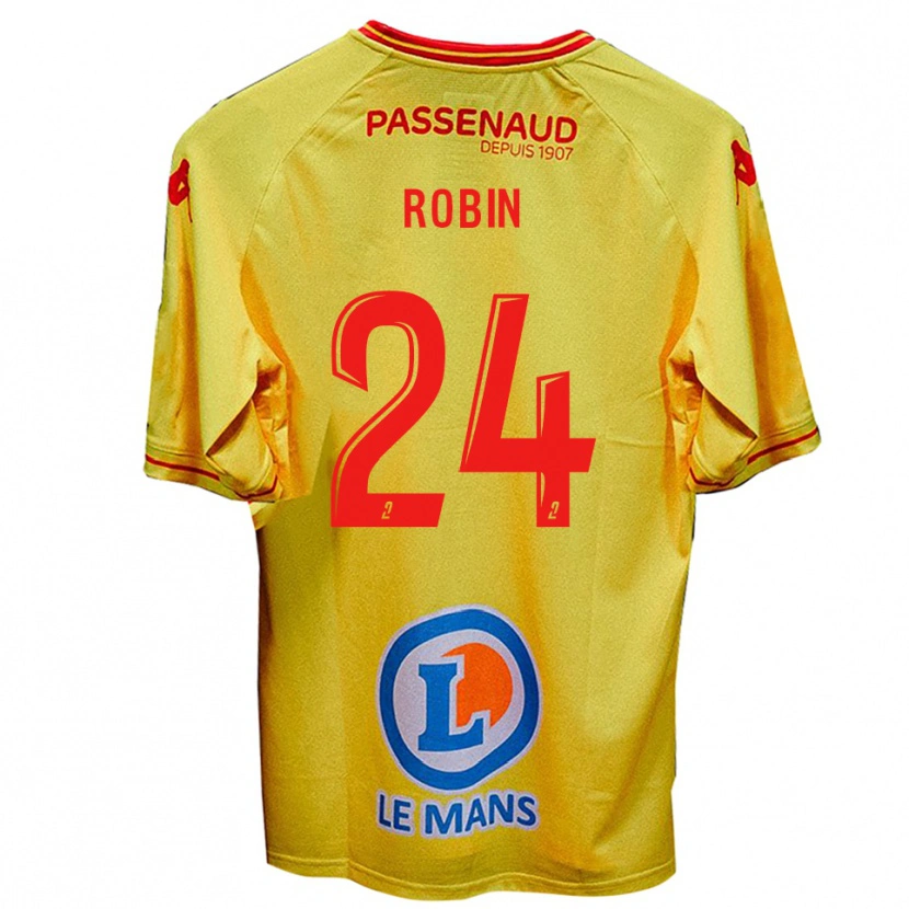Danxen Heren Milan Robin #24 Geel Uitshirt Uittenue 2025/26 T-Shirt