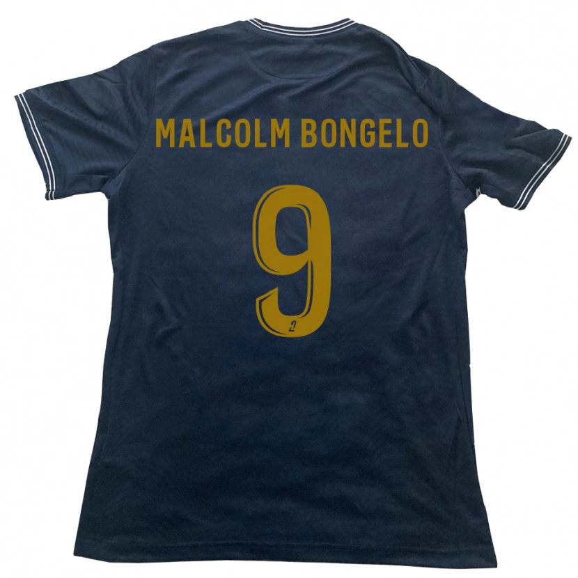 Danxen Heren Fidèle Malcolm Bongelo #9 Marine Goud Uitshirt Uittenue 2025/26 T-Shirt