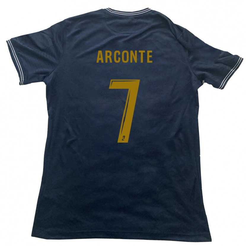 Danxen Heren Taïryk Arconte #7 Marine Goud Uitshirt Uittenue 2025/26 T-Shirt