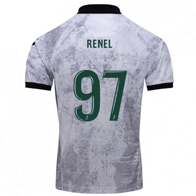 Danxen Heren Samuel Renel #97 Wit Zwart Uitshirt Uittenue 2025/26 T-Shirt