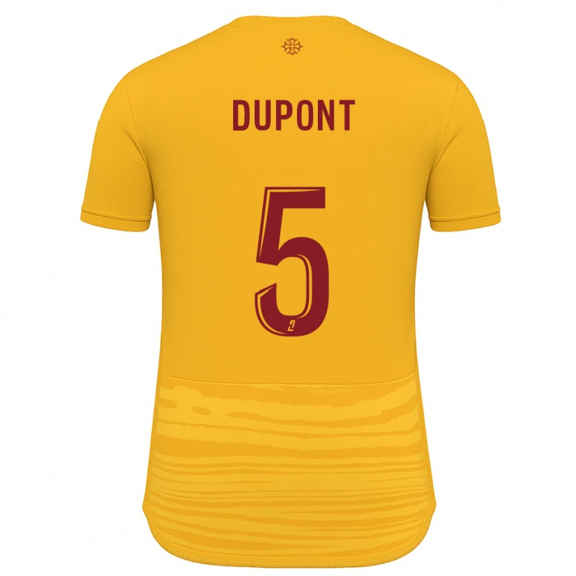Danxen Heren Baptiste Dupont #5 Oranje Bourgondisch Uitshirt Uittenue 2025/26 T-Shirt