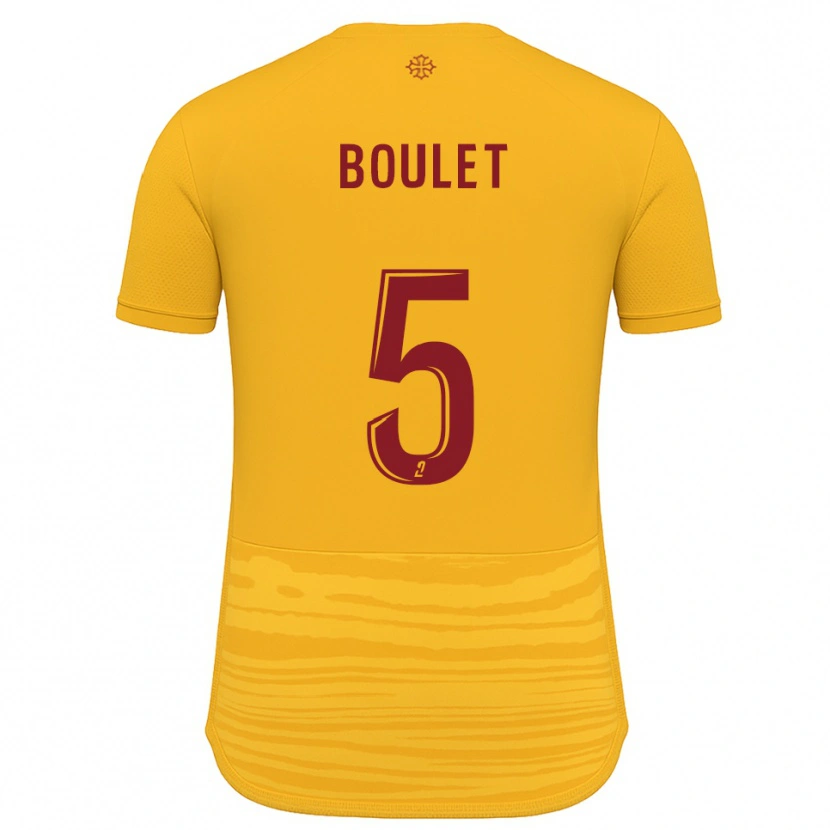 Danxen Heren Lucas Boulet #5 Oranje Bourgondisch Uitshirt Uittenue 2025/26 T-Shirt