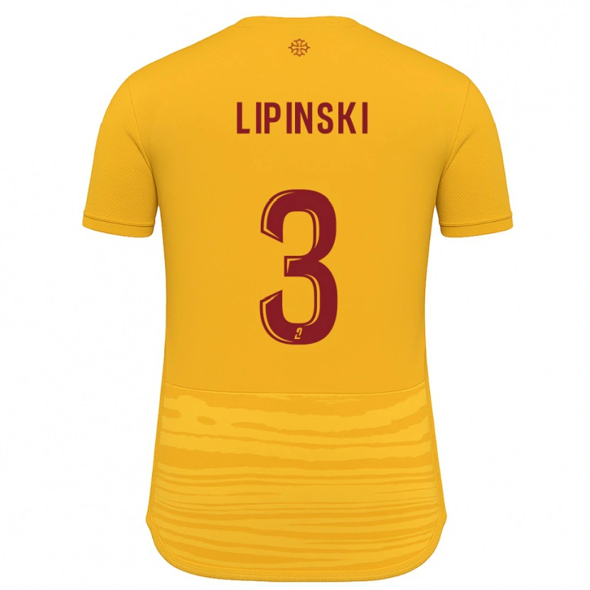 Danxen Heren Raphaël Lipinski #3 Oranje Bourgondisch Uitshirt Uittenue 2025/26 T-Shirt