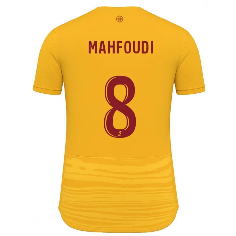 Danxen Heren Chakib Mahfoudi #8 Oranje Bourgondisch Uitshirt Uittenue 2025/26 T-Shirt