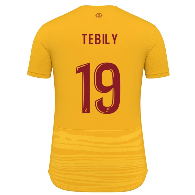 Danxen Heren Hermann Tebily #19 Oranje Bourgondisch Uitshirt Uittenue 2025/26 T-Shirt
