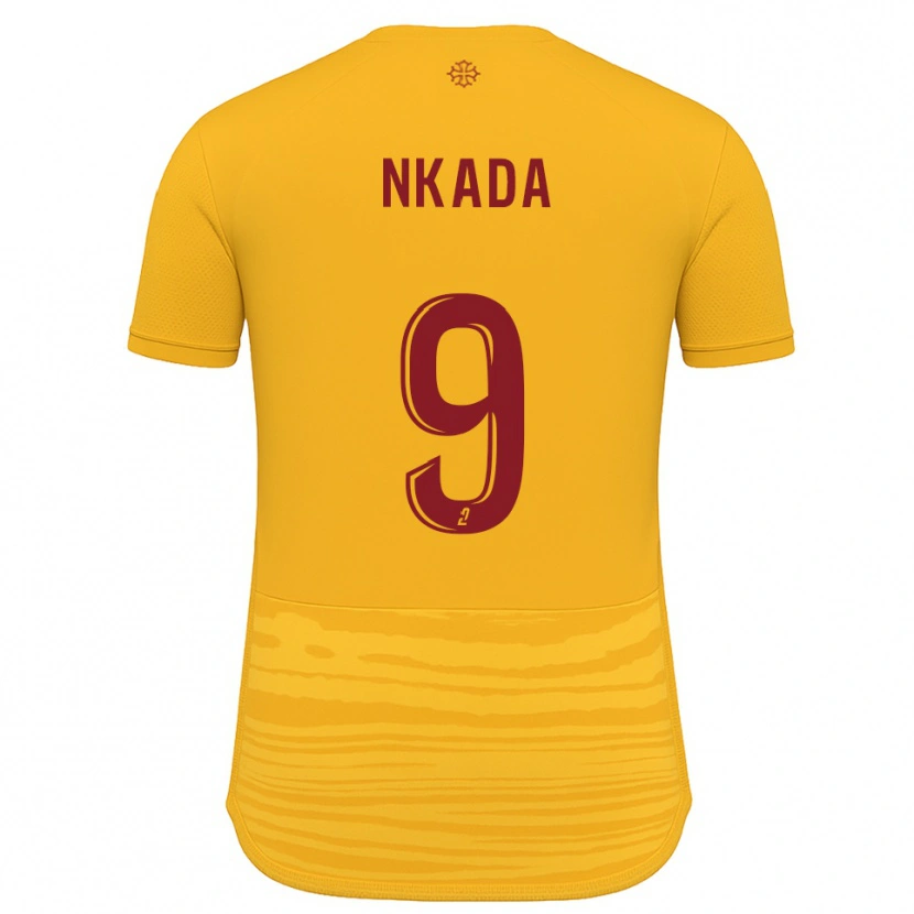 Danxen Heren Timothé Nkada #9 Oranje Bourgondisch Uitshirt Uittenue 2025/26 T-Shirt