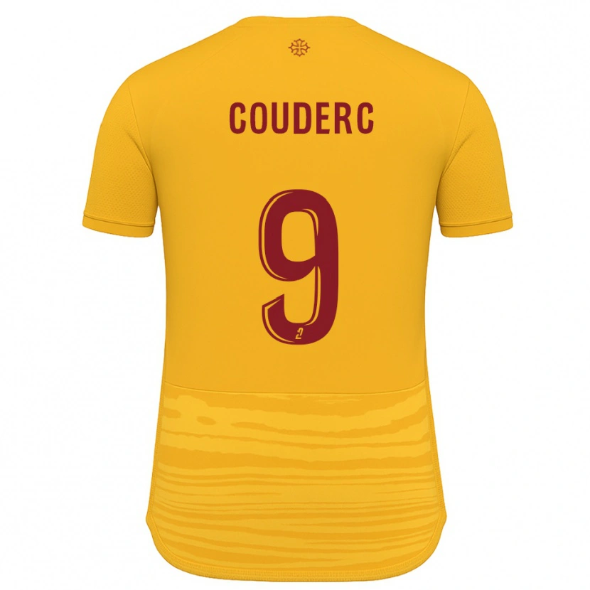 Danxen Heren Enzo Couderc #9 Oranje Bourgondisch Uitshirt Uittenue 2025/26 T-Shirt