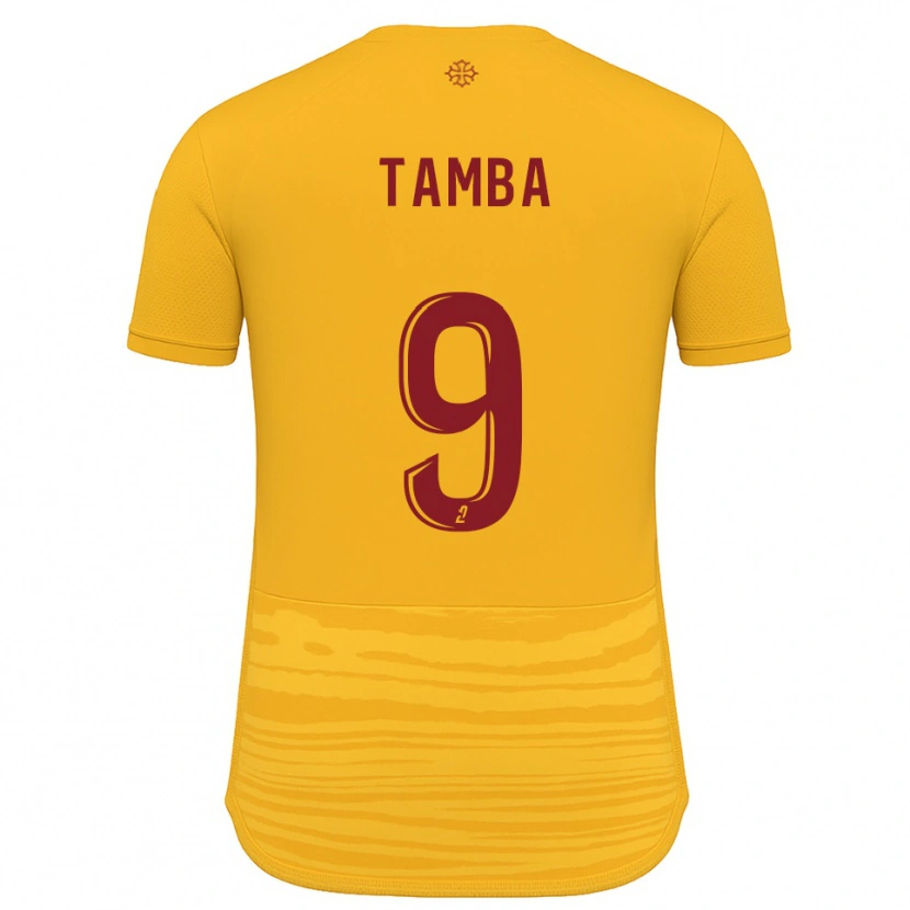 Danxen Heren Adama Tamba #9 Oranje Bourgondisch Uitshirt Uittenue 2025/26 T-Shirt
