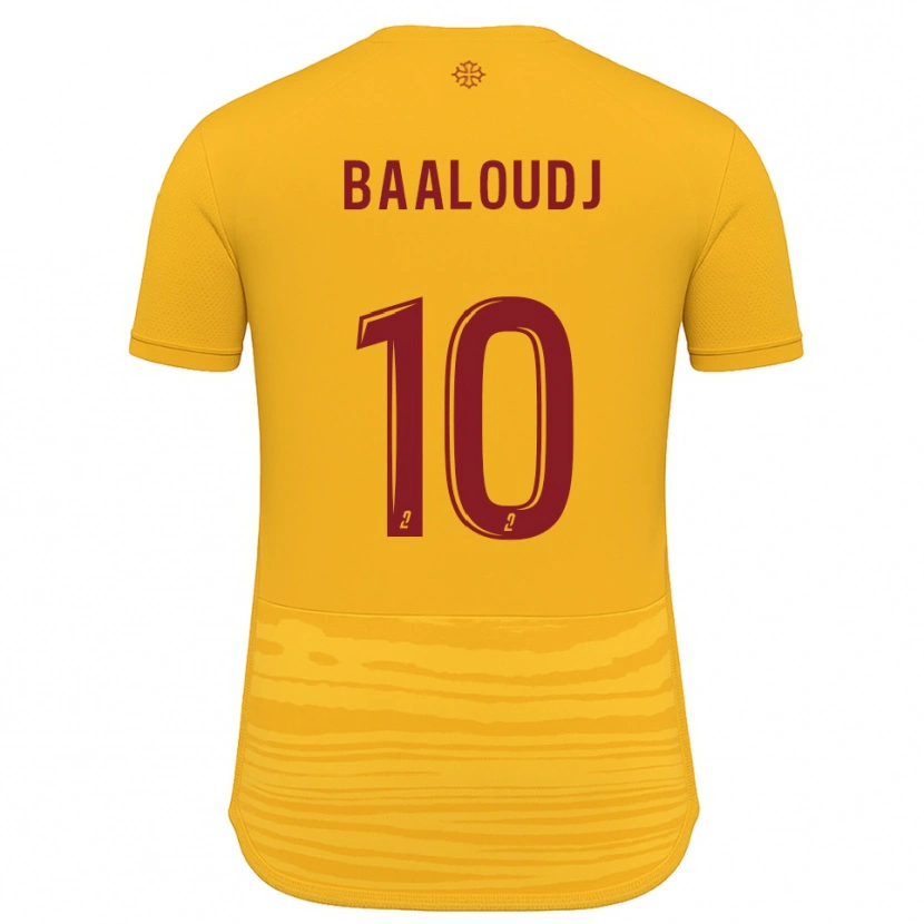 Danxen Heren Mehdi Baaloudj #10 Oranje Bourgondisch Uitshirt Uittenue 2025/26 T-Shirt