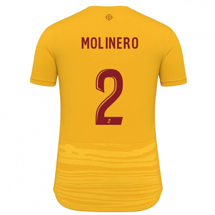Danxen Heren Leny Molinero #2 Oranje Bourgondisch Uitshirt Uittenue 2025/26 T-Shirt