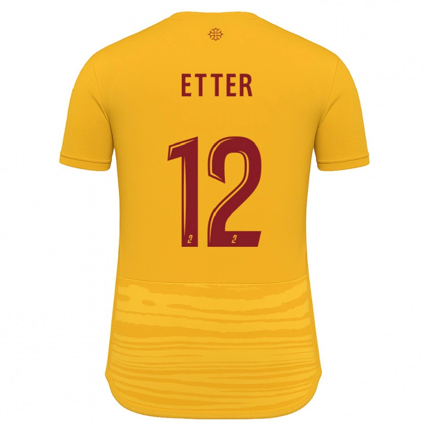 Danxen Heren Nans Etter #12 Oranje Bourgondisch Uitshirt Uittenue 2025/26 T-Shirt