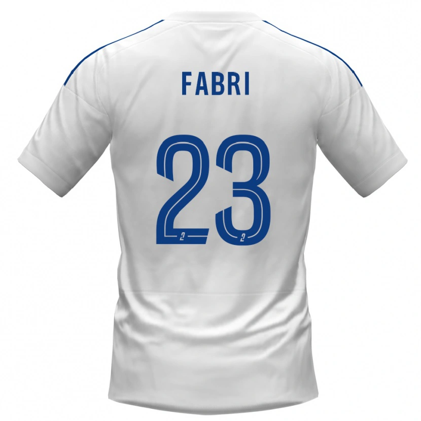 Danxen Heren Julien Fabri #23 Wit Blauw Uitshirt Uittenue 2025/26 T-Shirt