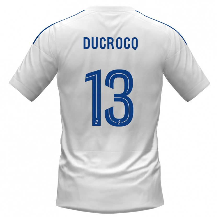 Danxen Heren Tom Ducrocq #13 Wit Blauw Uitshirt Uittenue 2025/26 T-Shirt