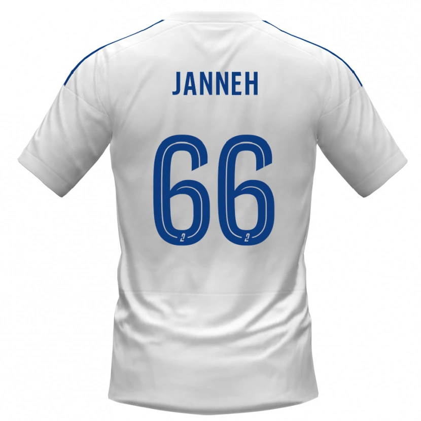 Danxen Heren Jocelyn Janneh #66 Wit Blauw Uitshirt Uittenue 2025/26 T-Shirt