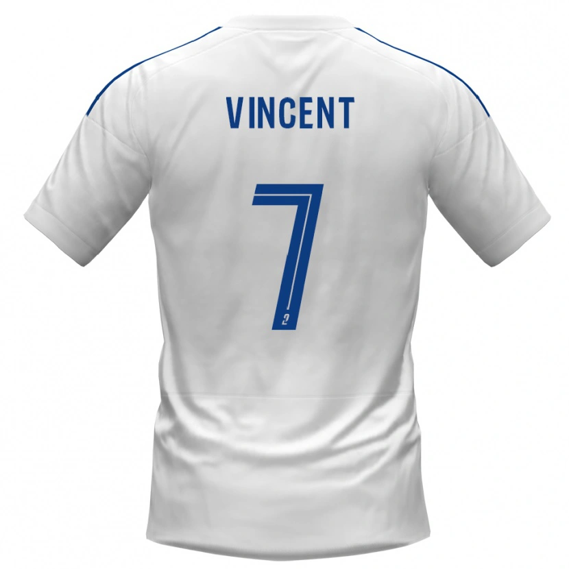 Danxen Heren Christophe Vincent #7 Wit Blauw Uitshirt Uittenue 2025/26 T-Shirt