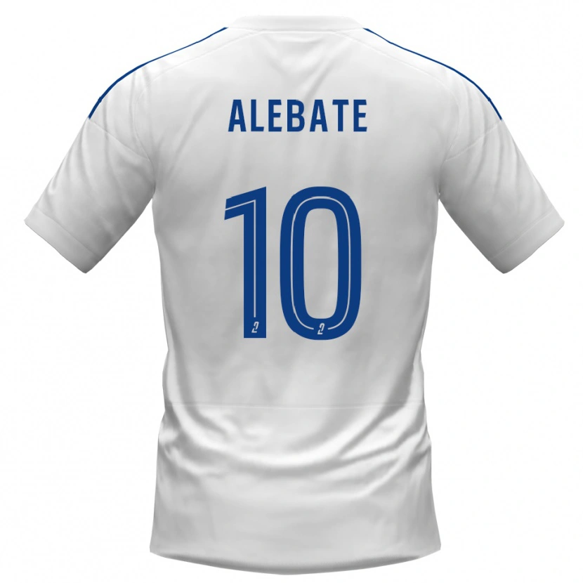 Danxen Heren Nolhann Alebate #10 Wit Blauw Uitshirt Uittenue 2025/26 T-Shirt