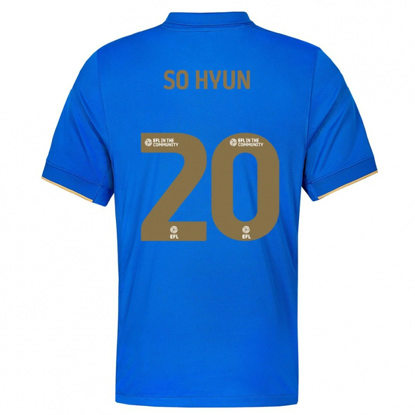 Danxen Dames Cho So-Hyun #20 Blauw Goud Thuisshirt Thuistenue 2025/26 T-Shirt
