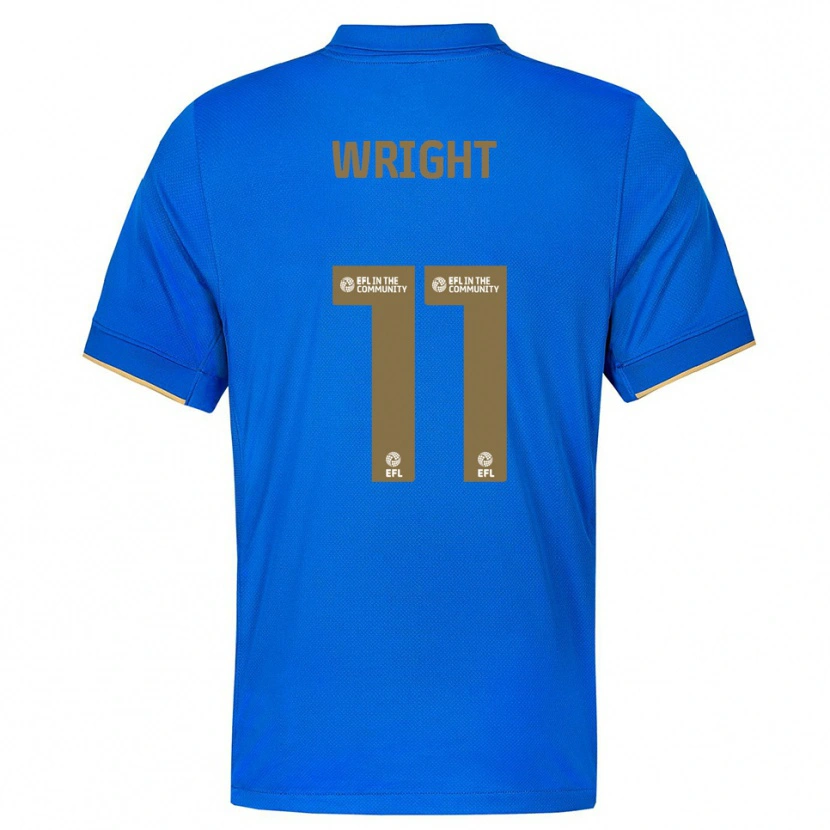 Danxen Dames Scott Wright #11 Blauw Goud Thuisshirt Thuistenue 2025/26 T-Shirt