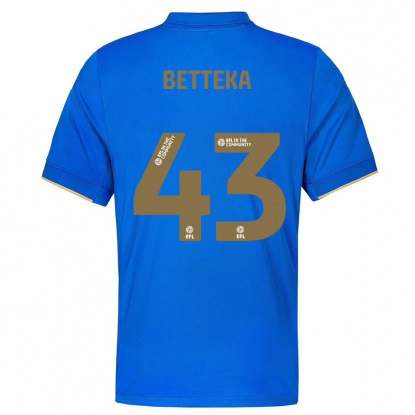 Danxen Dames Zaid Betteka #43 Blauw Goud Thuisshirt Thuistenue 2025/26 T-Shirt